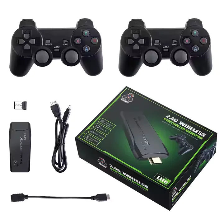 Console de Jogos 4K HD M8 Mini - Portátil USB com 20.000 Jogos Retro e Controle Sem Fio