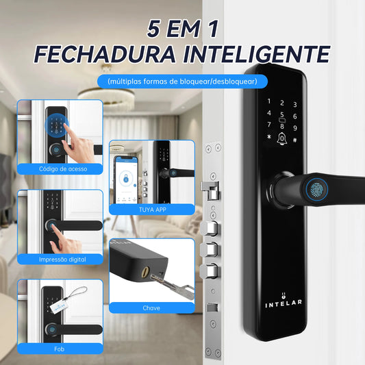 Fechadura Digital INTELAR Tuya Wi-Fi: Segurança Inteligente para sua Casa